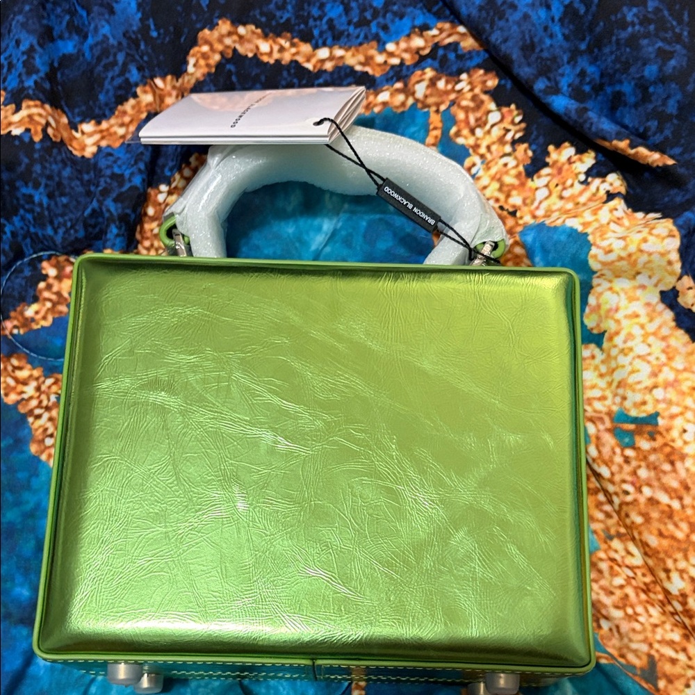 Brandon Blackwood Medium trunk Metallic Green Bag - Picture 3 of 6
